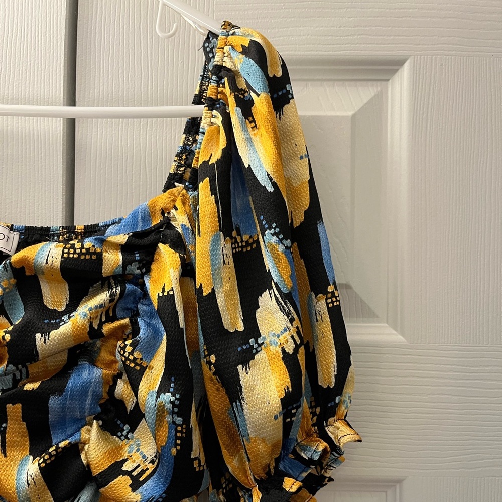 Piper and Scoot Abstract Midi Dress Large - Picture 8 of 10
